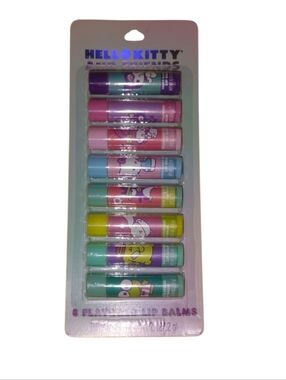 Hello Kitty 8-Pack Lip Balms -NEW